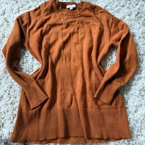 Free Assembly brown bohemian Indian mustard sweater
